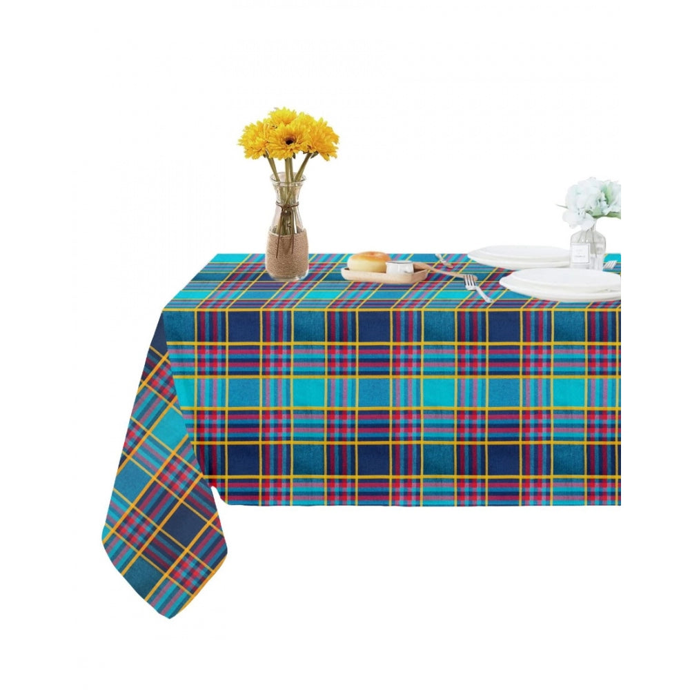 Generic Checkered Cotton Checks Table Cloth (Multicolor)