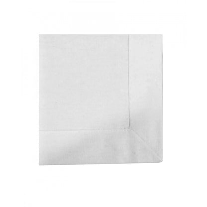 Roneclick Solid Cotton Napkins Sets (White)