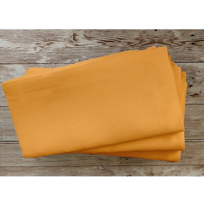 Roneclick Solid Cotton Napkins Sets (Dark Yellow)