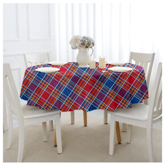 Generic Checkered Cotton Checks Table Cloth (Multicolor)