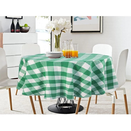 Generic Checkered Cotton Checks Table Cloth (Green)