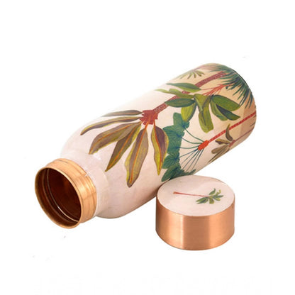 Roneclick Dessert Printed Copper Bottle 500Ml (Multicolor)