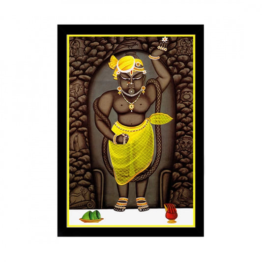 Generic Shrinathji Painting with Synthetic Photo Frame (Multicolor)