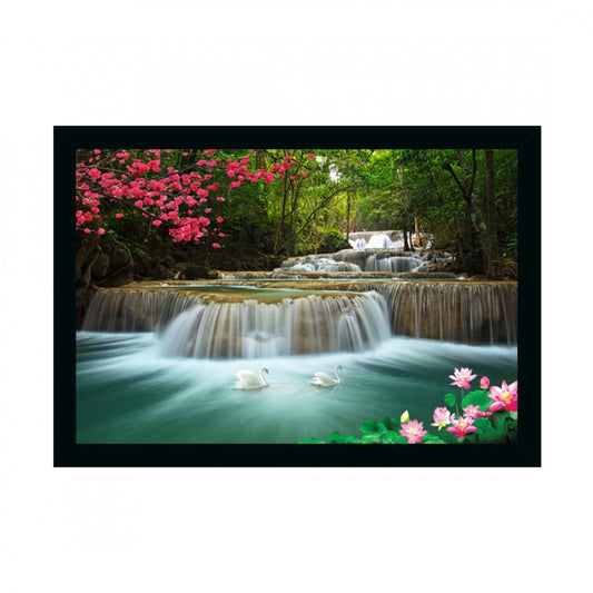 Generic Natural photo Painting with Synthetic Photo Frame (Multicolor)