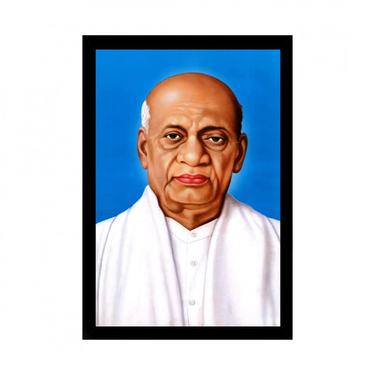 Generic Sardar Vallabhbhai Patel Painting with Synthetic Photo Frame (Multicolor)