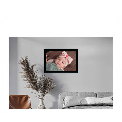 Generic Baby Photo Painting with Synthetic Photo Frame (Multicolor)