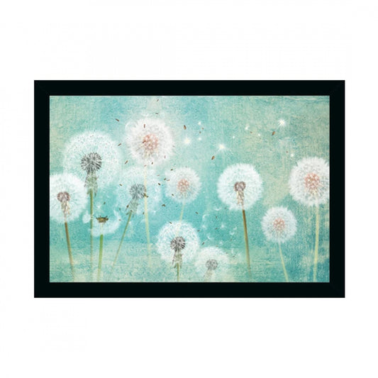 Generic Flower Painting Painting with Synthetic Photo Frame (Multicolor)