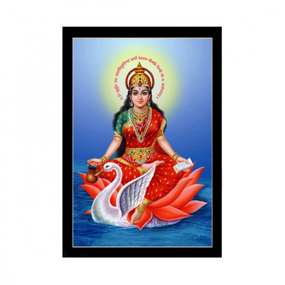 Generic Maa Laxmi Painting with Synthetic Photo Frame (Multicolor)