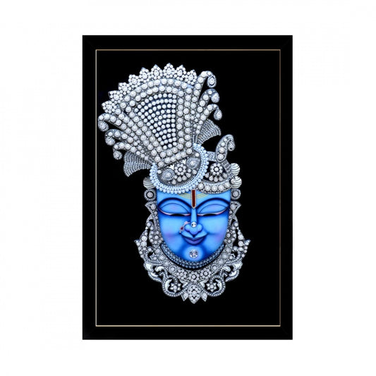 Generic Shrinathji Painting with Synthetic Photo Frame (Multicolor)