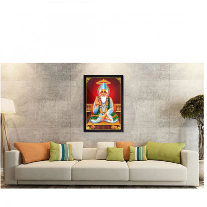 Generic Sant Kabir Das Painting with Synthetic Photo Frame (Multicolor)