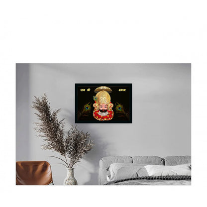 Generic Shri Shyam Painting with Synthetic Photo Frame (Multicolor)