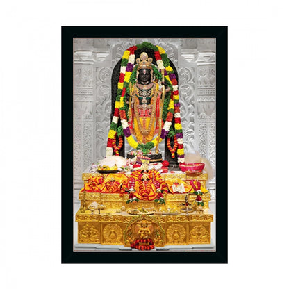 Generic Ayodhya ram lalla Painting with Synthetic Photo Frame (Multicolor)