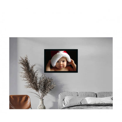 Generic Baby Photo Painting with Synthetic Photo Frame (Multicolor)