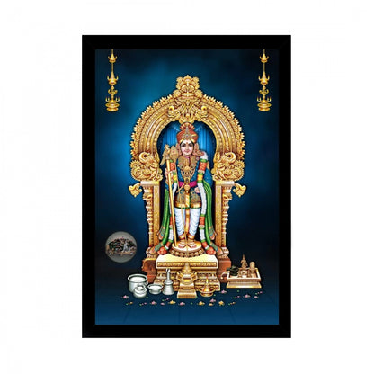 Generic Murugan Painting with Synthetic Photo Frame (Multicolor)