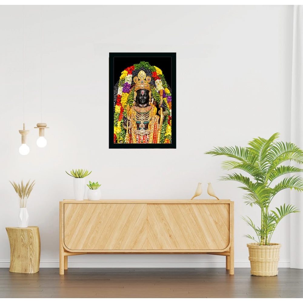 Generic Ayodhya ram lalla Painting with Synthetic Photo Frame (Multicolor)