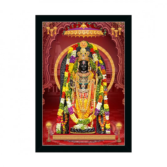 Generic Ayodhya ram lalla Painting with Synthetic Photo Frame (Multicolor)