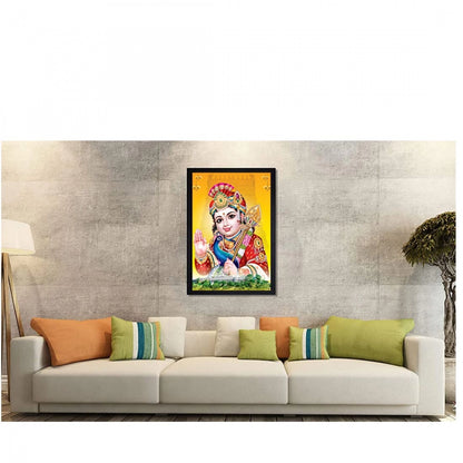 Generic Murugan Painting with Synthetic Photo Frame (Multicolor)