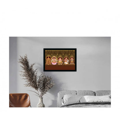 Generic Tirupati Balaji, Venkateshwara Painting with Synthetic Photo Frame (Multicolor)