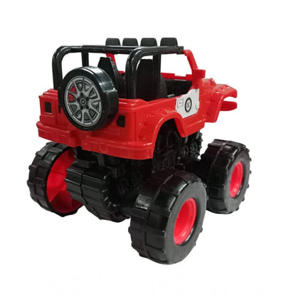 Roneclick Plastic Powered Jumping Police Jeep Car (Assorted)