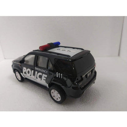 Roneclick Plastic Police Interceptor Car (Black)