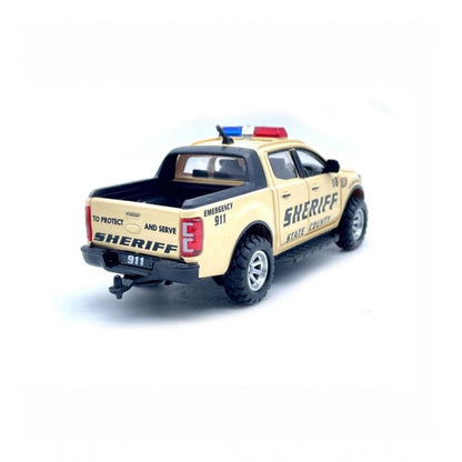 Roneclick Plastic Police Pull Back Toys For Kids Emargency Car (Assorted)