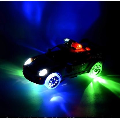 Roneclick Plastic  Fun Flashing Lights In The Wheels And Realistic Sounds With Sirens Police Car Toy For Kids (White)