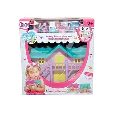 Roneclick Plastic Dollhouse For Girls With Furniture (Multicolor)