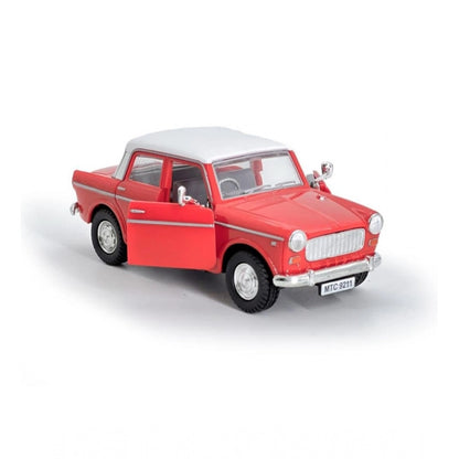 Roneclick Plastic Toy Model Fiat Openable Doors Pull Back Action Collectible Car (Red)