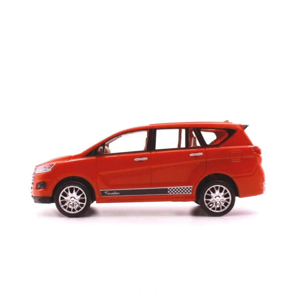 Roneclick Plastic Innova Crysta Pull Back Car (Red)