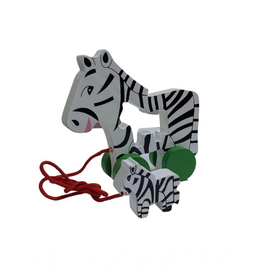 Roneclick Multicolor Pull Along Toy For Babies  Toddlers Zebra (Multicolor)