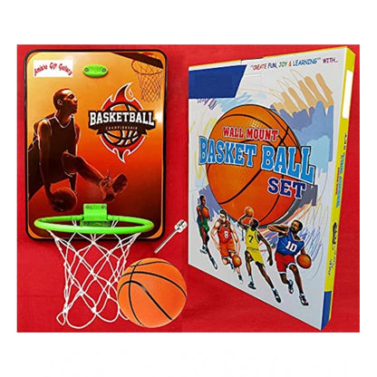 Roneclick Plastic Basketball For Kids Hanging Board With Ball (Multicolor)