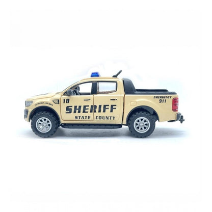 Roneclick Plastic Police Pull Back Toys For Kids Emargency Car (Assorted)