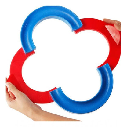 Roneclick Plastic 8 Shape Infinite Loop Interaction Balancing Track Toy Creative Track With 3 Bouncing Balls For Kids (Multicolor)