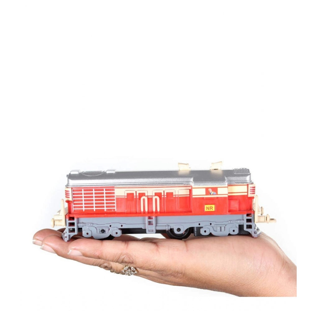 Roneclick Plastic Passenger Toy Train Set With Railway Track For Kids (Assorted)