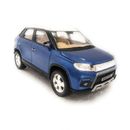 Roneclick Plastic Brezza Suv Pull Back Action Car (Blue)