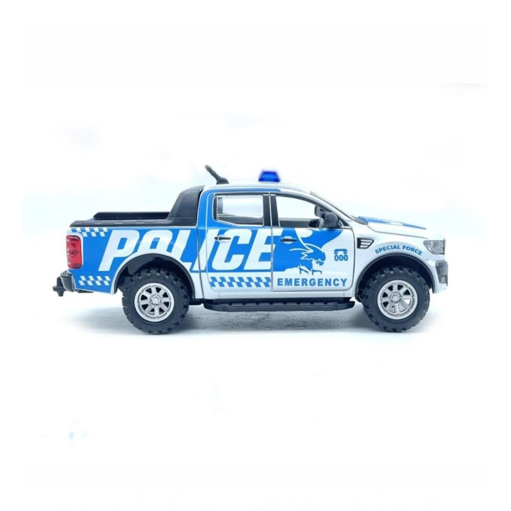 Generic Plastic Police Car For Kids (White)