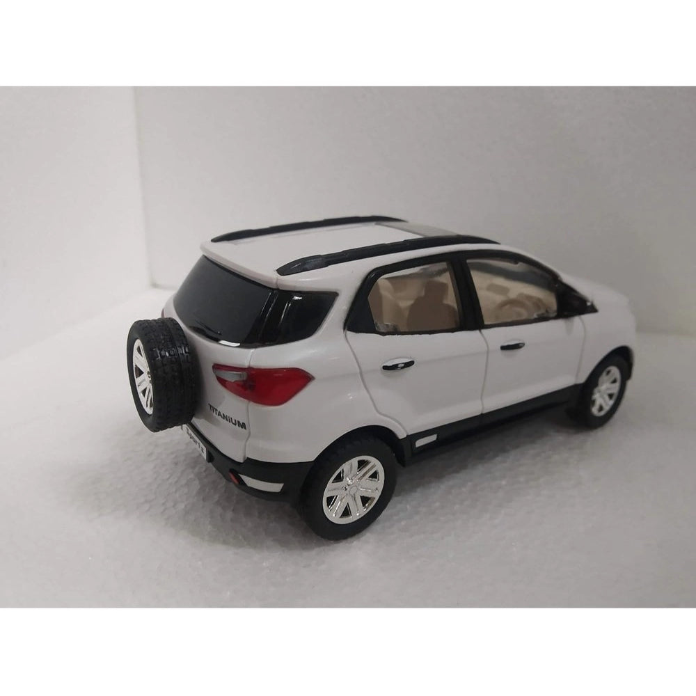 Roneclick Plastic Pull Back Action Sports Echo Suv Model Car (White)