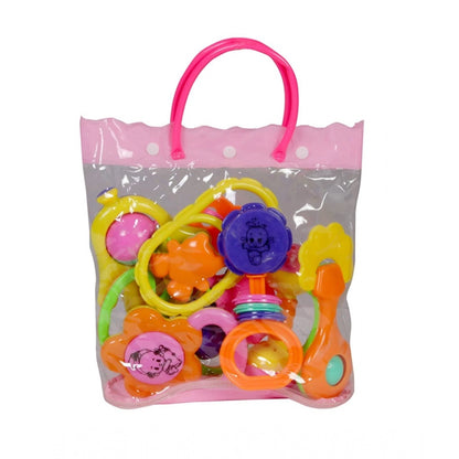 Roneclick Plastic Non Toxic Rattle Set For Babies  (Multicolor)