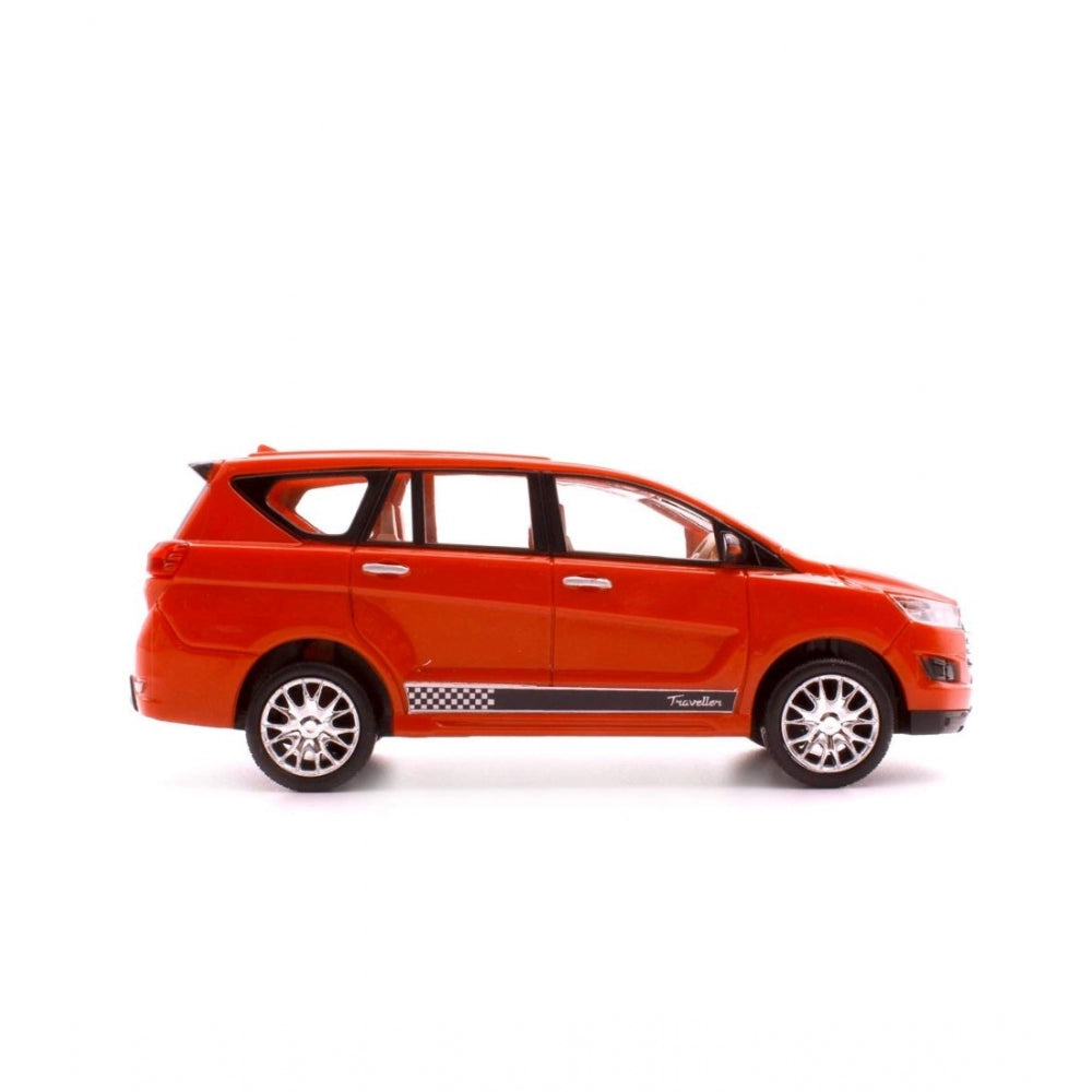 Roneclick Plastic Innova Crysta Pull Back Car (Red)