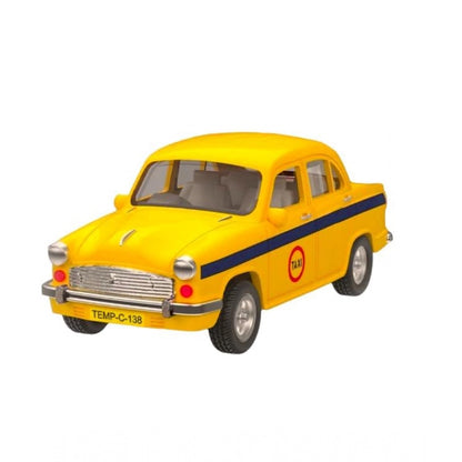 Roneclick Plastic Kolkata Ambassador Taxi Car (Yellow)