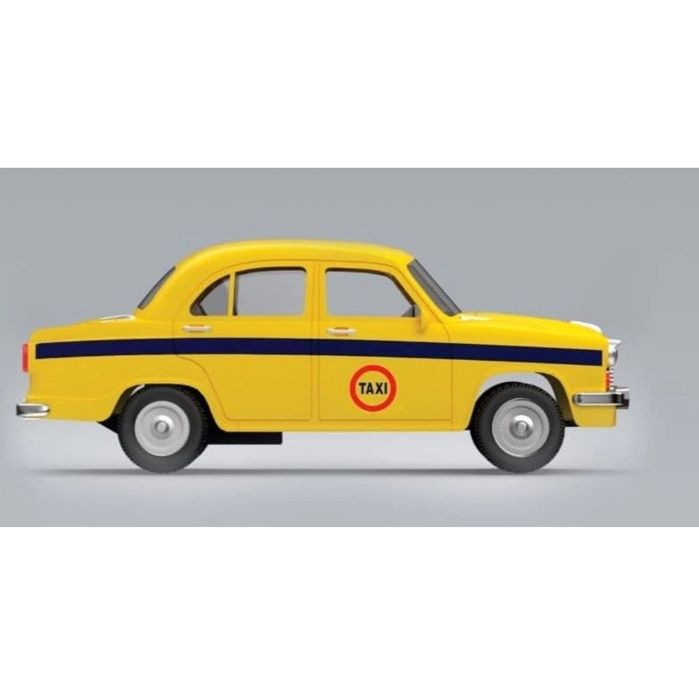 Roneclick Plastic Kolkata Ambassador Taxi Car (Yellow)