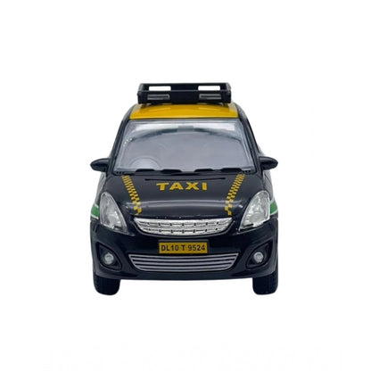 Roneclick Plastic Ola Uber Swift Taxi Model Openable Doors Pull Back Action Car For Kids (Black)