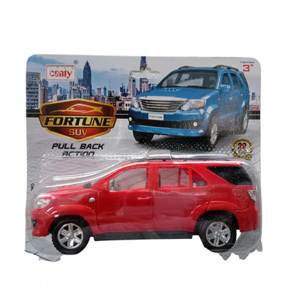 Roneclick Plastic Pull Back Action Suv Fortuner (Red)