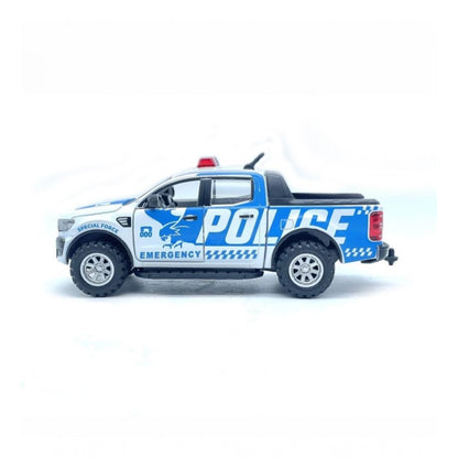 Roneclick Plastic Police Car For Kids (White)