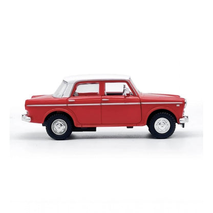 Roneclick Plastic Toy Model Fiat Openable Doors Pull Back Action Collectible Car (Red)