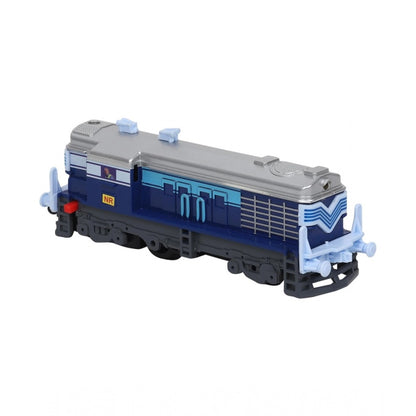 Roneclick Plastic Passenger Train Set With Tracks For Kids (Blue)