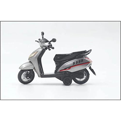 Roneclick Plastic Pullback Activa Scooter (White)