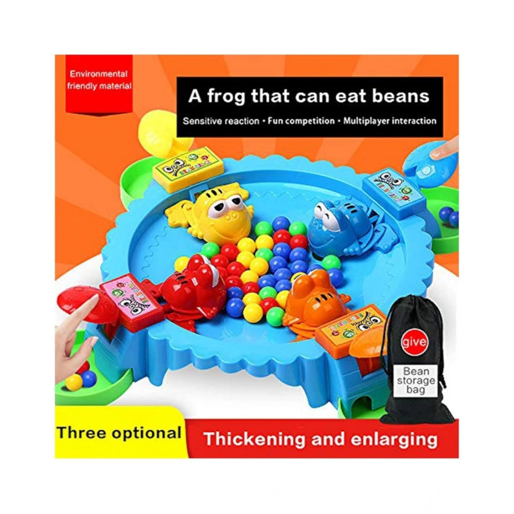 Roneclick Plastic Frog Eat Beans Game4 Players (Multicolor)