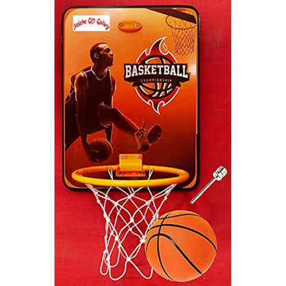 Roneclick Plastic Basketball For Kids Hanging Board With Ball (Multicolor)