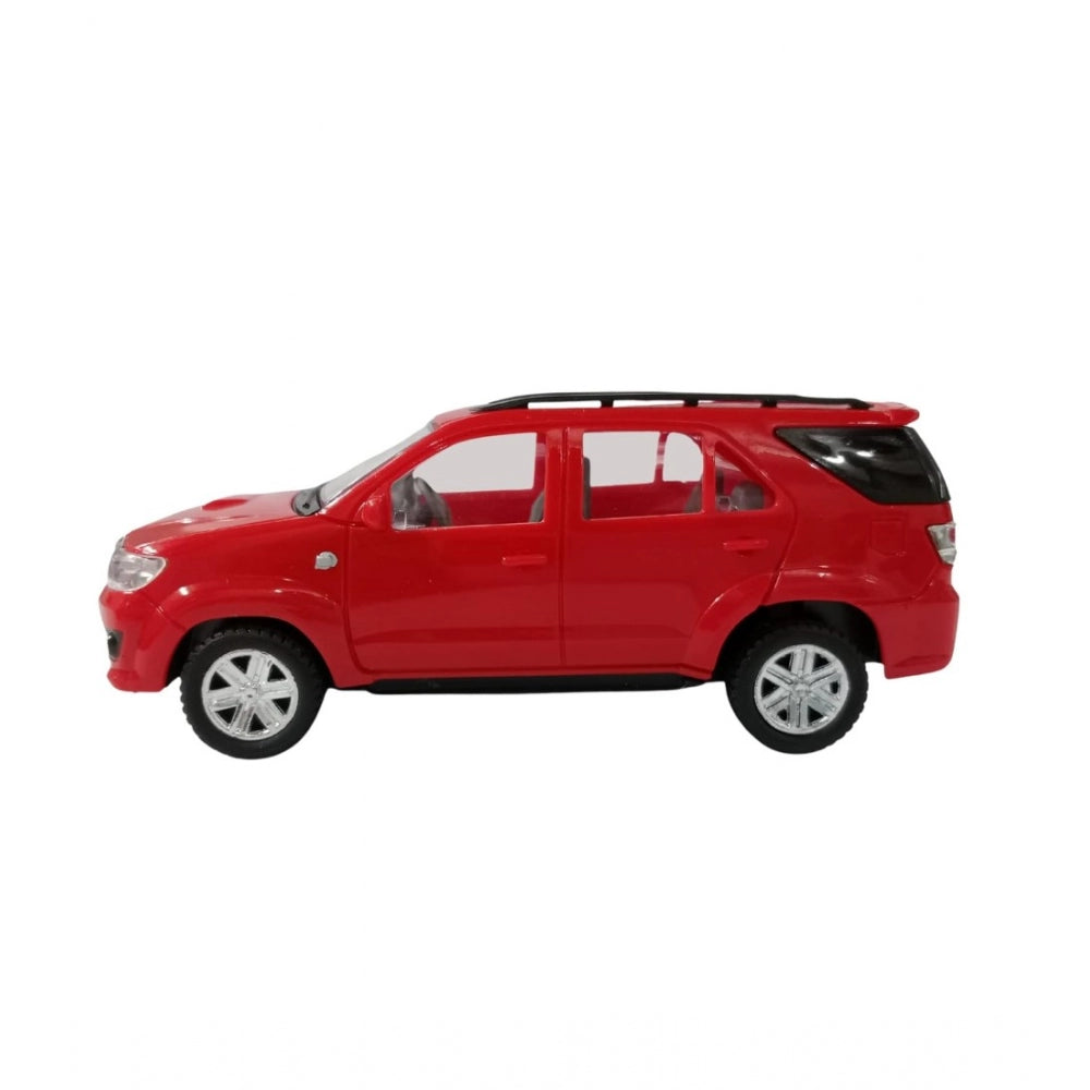 Roneclick Plastic Pull Back Action Suv Fortuner (Red)